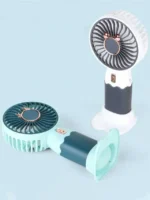 Cute Bear Portable Fan , Battery Operated Small Personal Portable Fan