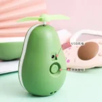 Portable Avocado Handheld Mini Air Cooler with Built-in Mirror and USB Charging - Image 2