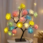 24 LED Rose Flower Tree Lamp - Image 4