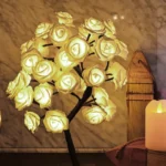24 LED Rose Flower Tree Lamp - Image 3