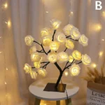 24 LED Rose Flower Tree Lamp - Image 5