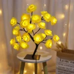 24 LED Rose Flower Tree Lamp - Image 2