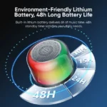 JR-ML03 Transparent Bluetooth Wireless Speaker with Light - Image 2