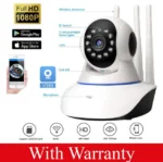 3 Antenna V380 2MP Full HD WIFT IP Camera - Q5Y 360 Degree Two-way Voice Camera - Image 6