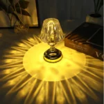 LED diamond crystal table lamp Night Light for Bed Room decoration living room atmosphere light Gift (2 X AAA Batteries) - Image 3