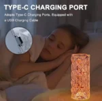 Rose Diamond Lamp Mini 3 Colour - Image 3