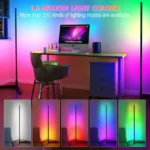 RGB Floor Corner Lamp APP Control Rainbow color DIY Mode with Music Sync Faction for Living Room Decoration