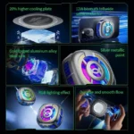 PLEXTONE EX2 ULTRA Magnetic Radiator for Mobile Cooling Phone Tablet PC Semiconductor Refrigeration Cooling RGB Light - Image 4