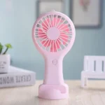 Mini Handy Fan Rechargeable With Stand - Image 6