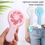 Mini Handy Fan Rechargeable With Stand - Image 3