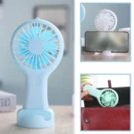 Mini Handy Fan Rechargeable With Stand - Image 7