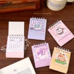 Cute Mini Cartoon Calender Student Decoration Coil Small Table Calendar - Image 2