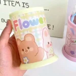 Cute Cartoon Pencil Holder Cute Pen Holder Stands Desk Organizer Accessories For Girls Gift - Image 2