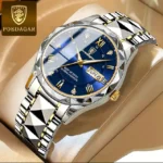 POEDAGAR 615 Quartz Stainless Steel Watch For Men