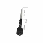 Key Ring Tools Kitchen Knife Folding Peeler Pocket cutter (2 inches) Tools - Image 3