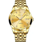 OLEVS 9931 Quartz Watch for Men Solid Stainless Steel Strap Rhombus Design Fashion Wristwatch Men's Waterproof Watche - Image 4