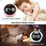 Cute Night Light Expression Multi Function LED Pixel Alarm Clock - Image 2