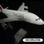 Model Aircraft Metal Replica Airplane Emirates A380 Aviation Plane for Gift Show piece (1:450) - Image 3