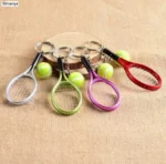 Tennis Racket Ball Key Chain Key Ring pendants Holder necklace Gift keychain for sports Car - Image 7