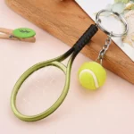 Tennis Racket Ball Key Chain Key Ring pendants Holder necklace Gift keychain for sports Car
