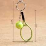 Tennis Racket Ball Key Chain Key Ring pendants Holder necklace Gift keychain for sports Car - Image 4