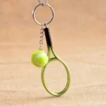 Tennis Racket Ball Key Chain Key Ring pendants Holder necklace Gift keychain for sports Car - Image 5