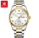 "Olevs 5563 Stainless Steel Analog Wrist Watch For Men
