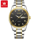 "Olevs 5563 Stainless Steel Analog Wrist Watch For Men - Image 2