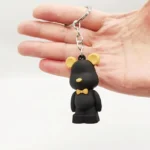 Cute Cartoon Key Ring Charm Popobe Bear Resin Car Key Ring Mobile Phone Accessories Gift - Image 2