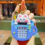 Cartoon cute doll computer toy creative car keychain student schoolbag pendant pair small gift wholesale - Image 2