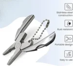 Outdoor Mini Folding Muilti-functional Plier Clamp Key Ring Outdoor Hiking Tool pocket multitools knife - Image 4