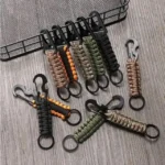 1 pcs Waist Hanging Rope Keychain Outdoor Emergency Survival Tools Buckle Hook Camping Tactical Paracord - Image 8