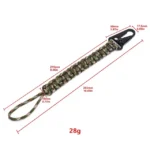 1 pcs Waist Hanging Rope Keychain Outdoor Emergency Survival Tools Buckle Hook Camping Tactical Paracord - Image 3