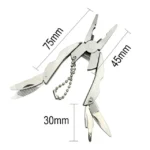 Outdoor Mini Folding Muilti-functional Plier Clamp Key Ring Outdoor Hiking Tool pocket multitools knife - Image 5