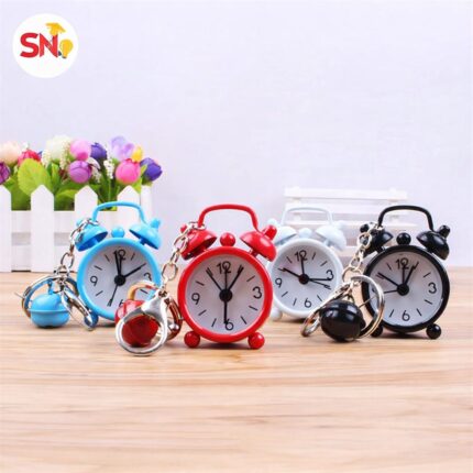 Mini alarm clock key chain
