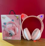 Cat ear wireless bluetooth headphone with LED light STN-28 – Sokher Nogor Bangladesh