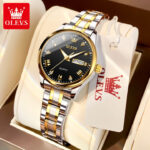 Olevs 5563 Stainless Steel Analog Wrist Watch For Men - Image 3