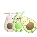 Portable Avocado Handheld Mini Air Cooler with Built-in Mirror and USB Charging - Image 5