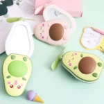 Portable Avocado Handheld Mini Air Cooler with Built-in Mirror and USB Charging - Image 4