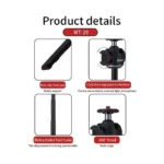 Jmary MT-29 Portable Vlogging Mini Tripod - Image 2
