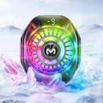 Memo CX10 RGB magnetic mobile phone cooler with ice cooling technology and digital display