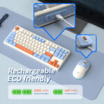 Micropack KM-269W Navy Wireless Keyboard & Mouse Combo - Image 5