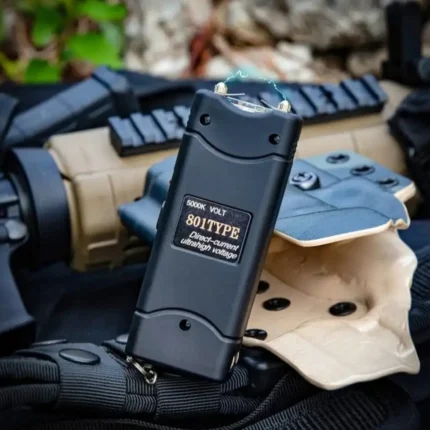 Compact 801 type self-defense electric shock device with protective casing