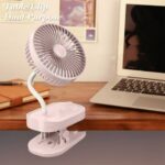Mini Clip-On Fan Car Desktop Charging Fan Foldable S14-F1204 - Image 5