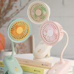 Mini Clip-On Fan Car Desktop Charging Fan Foldable S14-F1204