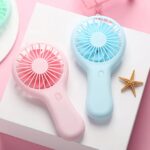 Mini Handy Fan Rechargeable With Stand S13-S1195 - Image 4