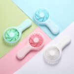 Mini Handy Fan Rechargeable With Stand S13-S1195 - Image 2