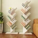 Modern Tree Shape Wooden Bookshelf for Desk & Home Decor - Image 3