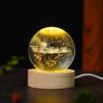 Crystal Galaxy Moon Ball Lamp