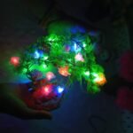 Artificial Flower Garland with LED Lights - Image 2